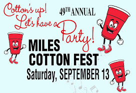 49th Annual Miles Cotton Fest Set for Saturday, Sept. 13